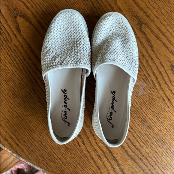 Free People Women's White Slip-On woven shoes - Picture 1 of 6
